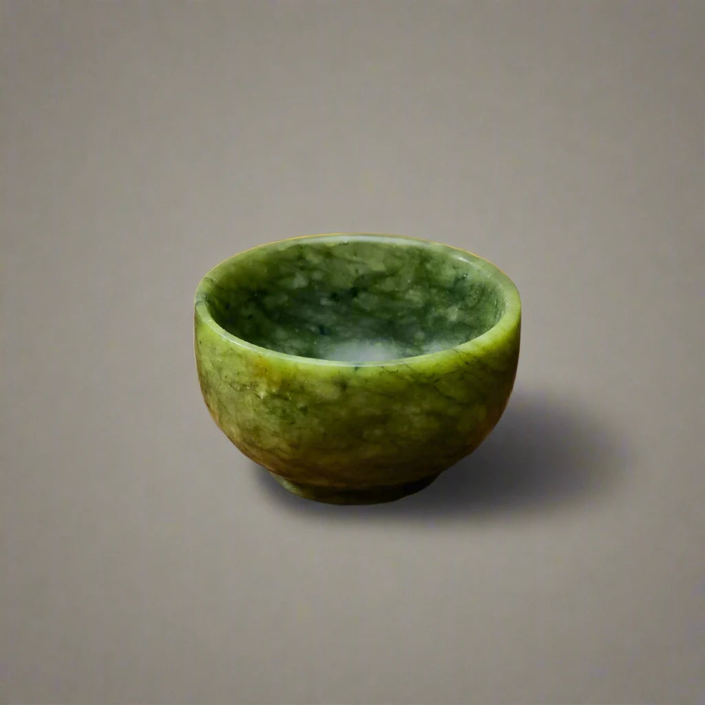 Green Jade Crystal Bowl